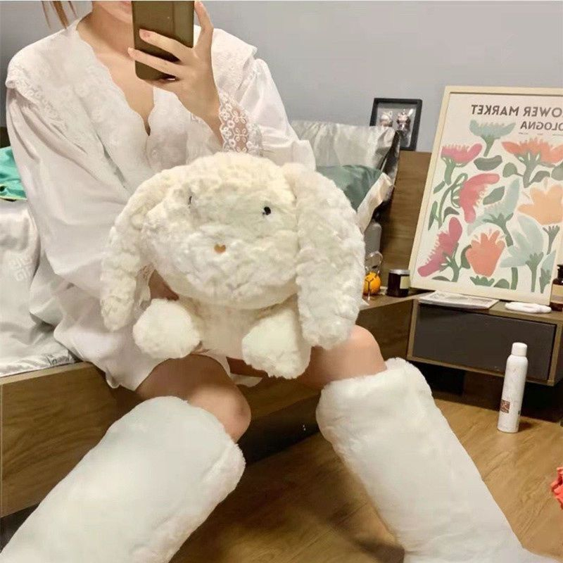 Gối Ôm Dài Hình Chú Thỏ Nhồi Bông Dễ Thương