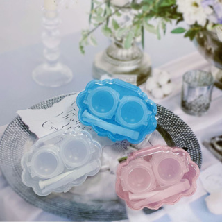 Set hộp đựng kính áp tròng nhíp và hộp đựng có gương Irislens tiện lợi giao màu ngẫu nhiên