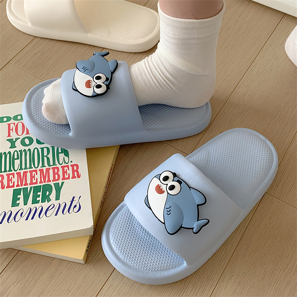 Dép đi trong nhà thoải mái cá mập dễ thương mùa hè đơn giản chống trượt cho nữ