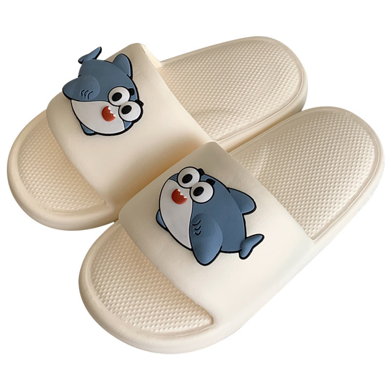 Dép đi trong nhà thoải mái cá mập dễ thương mùa hè đơn giản chống trượt cho nữ