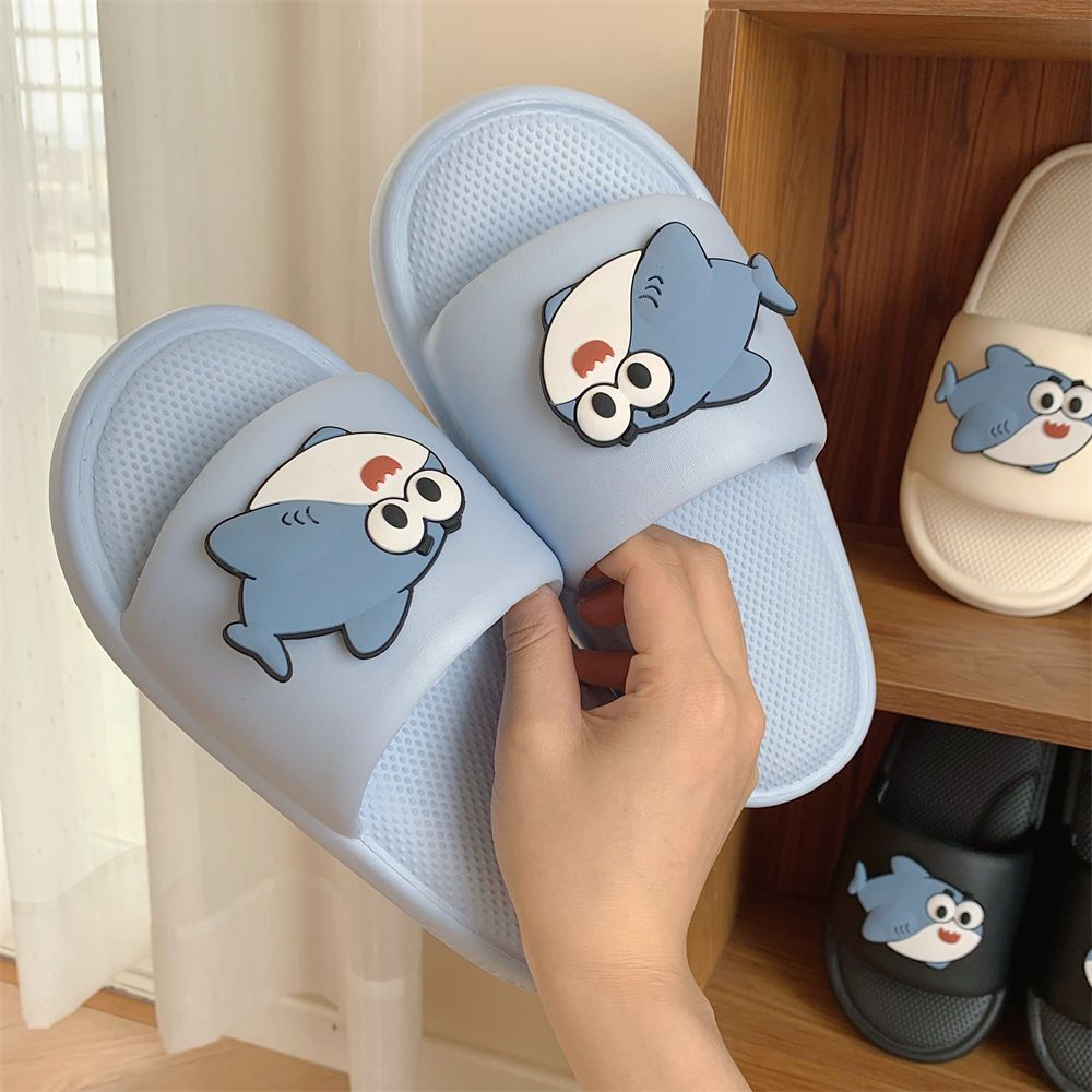 Dép đi trong nhà thoải mái cá mập dễ thương mùa hè đơn giản chống trượt cho nữ