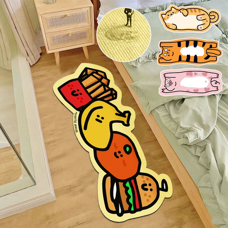 Thảm Chùi Chân Chống Trượt Hình Mèo Hoạt Hình