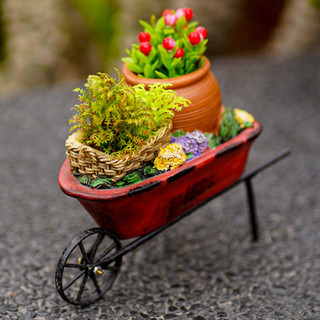 [Xe ủi Chậu hoa Giá đỡ hoa Chậu hoa để trang trí sân vườn Màu đỏ