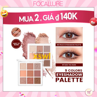 [Hàng mới về] Bảng Phấn Mắt Focallure 9 Màu Lâu Trôi Chống Thấm Nước
