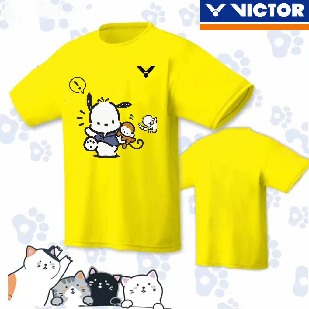 Áo Thun Thể Thao Cầu Lông VICTOR 2023 Ngắn Tay Dáng Rộng Nhanh Khô Thoáng Khí Mùa Hè Cho Nữ
