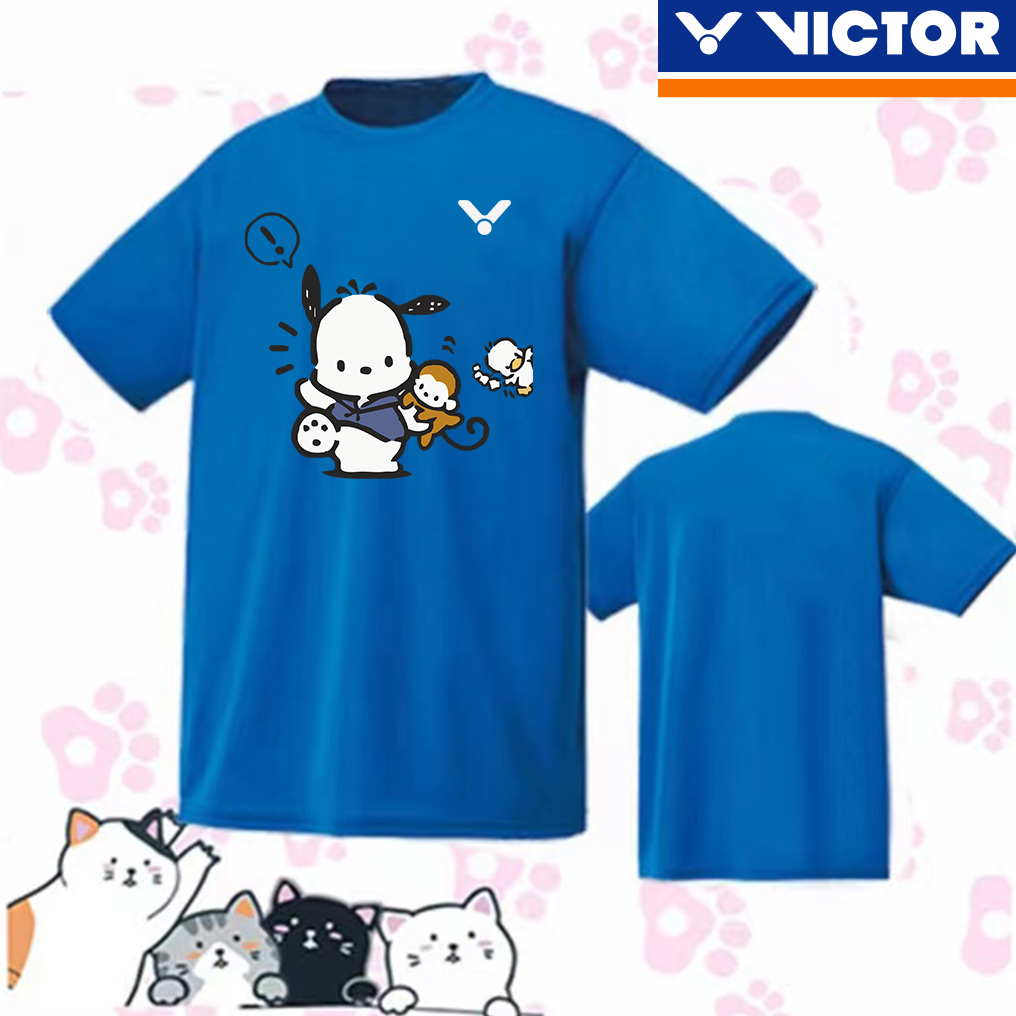 Áo Thun Thể Thao Cầu Lông VICTOR 2023 Ngắn Tay Dáng Rộng Nhanh Khô Thoáng Khí Mùa Hè Cho Nữ