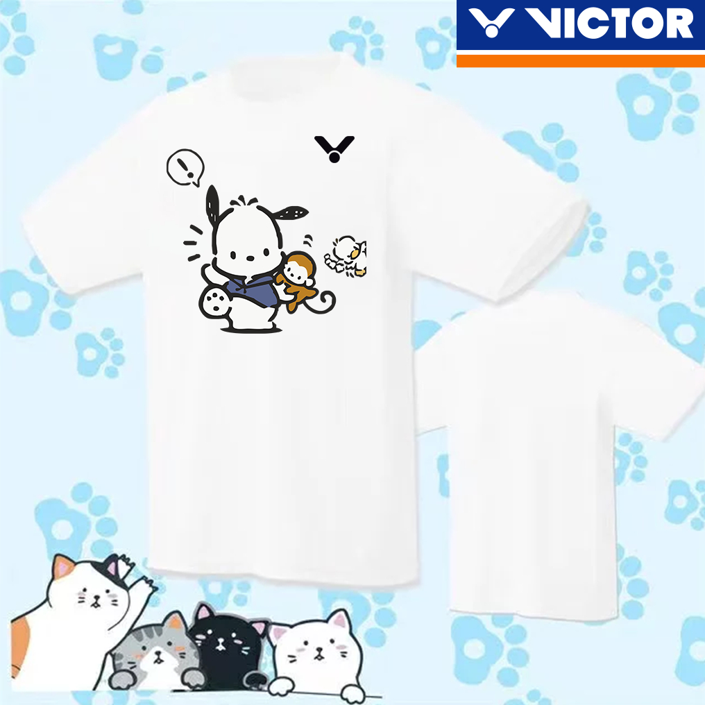 Áo Thun Thể Thao Cầu Lông VICTOR 2023 Ngắn Tay Dáng Rộng Nhanh Khô Thoáng Khí Mùa Hè Cho Nữ