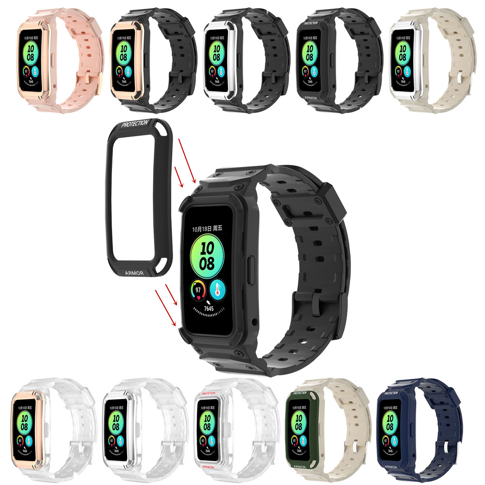 Dây Đeo Hai Màu Mềm Mại Cho Đồng Hồ Thông Minh Huawei Band 8 7 6