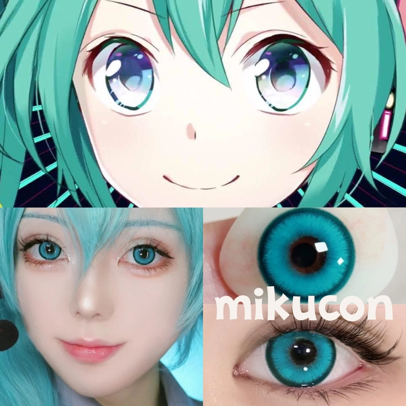 UYAAI 1 Cặp Kính Áp Tròng 14.2Mm Teal Thoải Mái Màu Hồng Tự Nhiên Mềm Mại Mỹ Phẩm Dành Cho Sinh Viên Cosplay