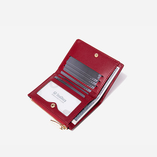 Ví nữ ngắn da PU cá sấu gấp đôi Seagloca  671