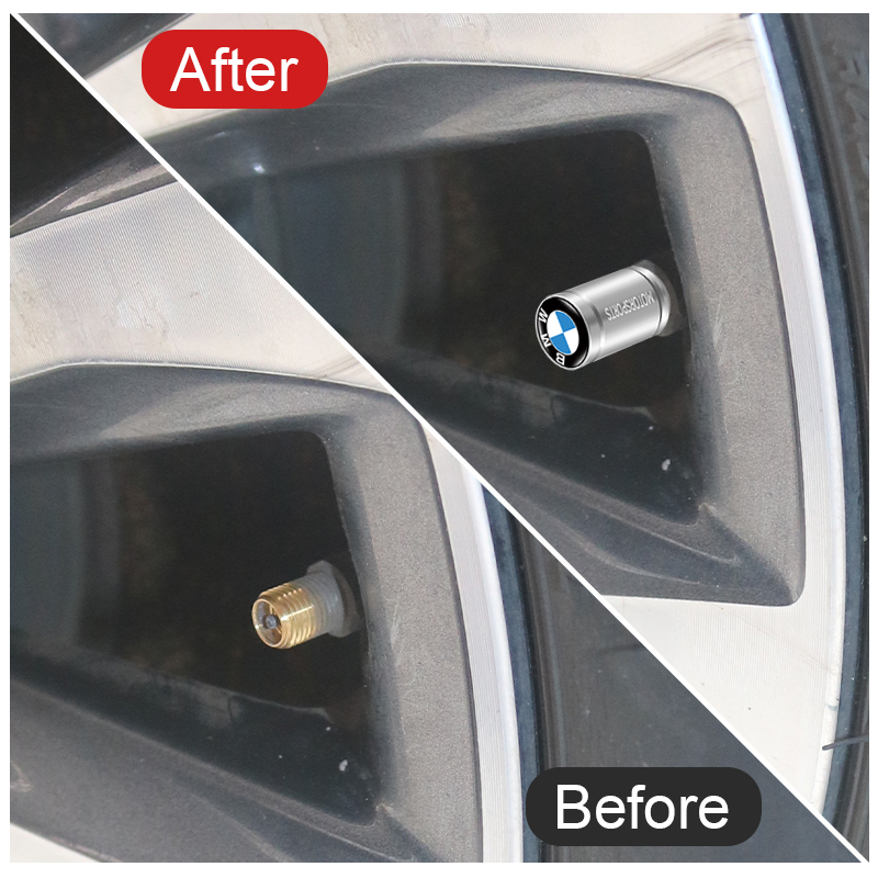 Set 4 Nắp Van Hơi Thể Thao Cho BMW E61 E90 E82 E70 E71 E87 E88 E89 X5 X6