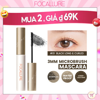 Mascara FOCALLURE giúp chuốt lông mi dài cong và đều kích thước đầu cọ 3mm 6g Waterproof Long-lasting