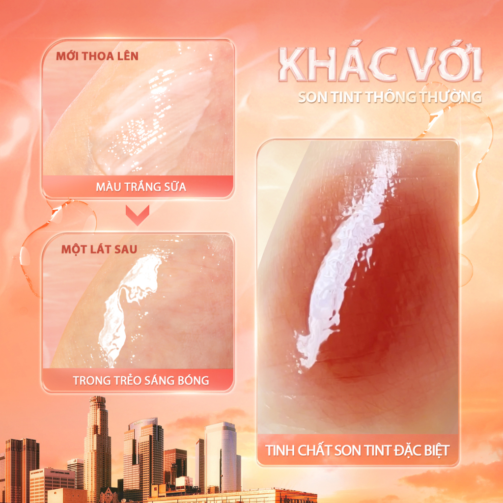 Focallure #Son Bóng Dạng Lỏng Không Dính Lâu Trôi Màu Hổ Phách