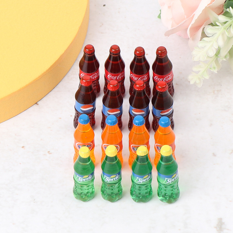 Set 4 / 5 / 10 Chai Rượu Mini Tỉ Lệ 1: 12 Dùng Để Trang Trí Nhà Búp Bê 07