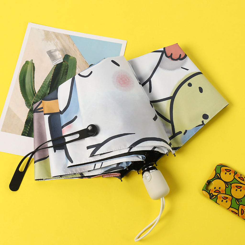 Ô dù UV Lớp phủ Vinyl Một công tắc phím tự động che mưa nắng cho sinh viên