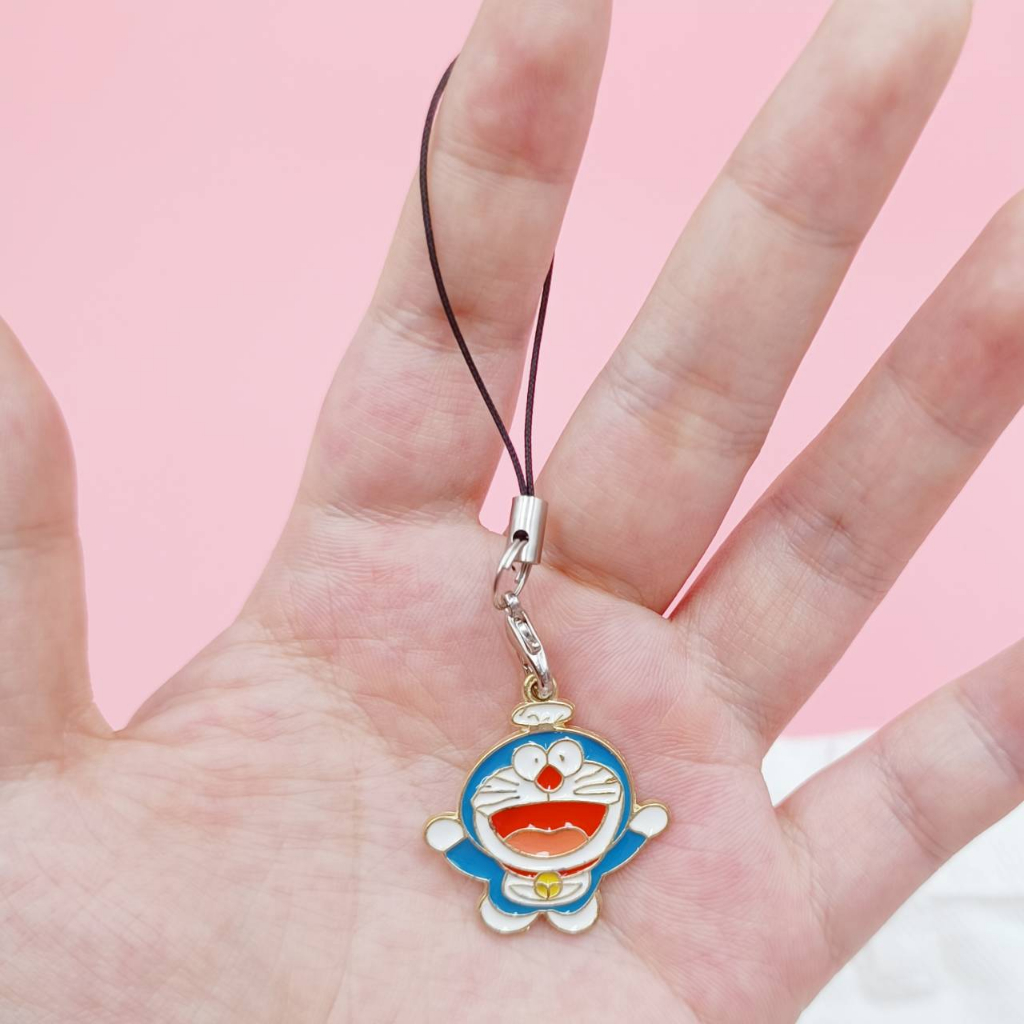 Anime doraemon phim hoạt hình dorami mặt dây kim loại trang sức earbud bìa phụ kiện quà tặng phim hoạt hình doraemon tai nghe túi đựng mặt dây chuyền