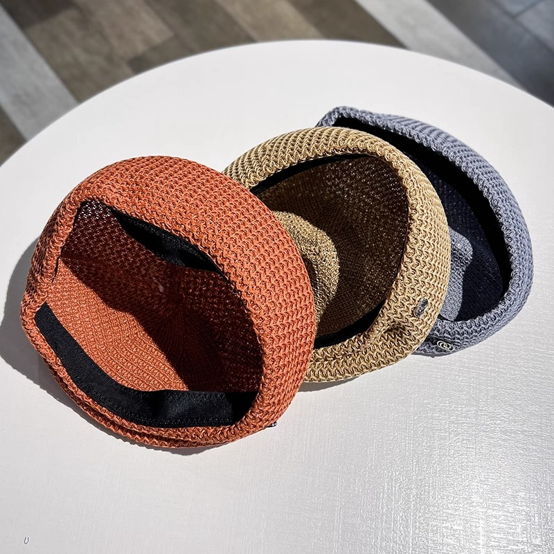 Mũ Beret Xếp Ly Bằng Lụa Sữa Thoáng Khí Phong Cách Nhật Bản Thời Trang Xuân Hè Dành Cho Nữ