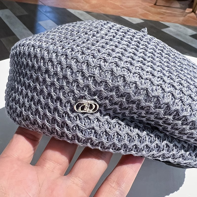 Mũ Beret Xếp Ly Bằng Lụa Sữa Thoáng Khí Phong Cách Nhật Bản Thời Trang Xuân Hè Dành Cho Nữ