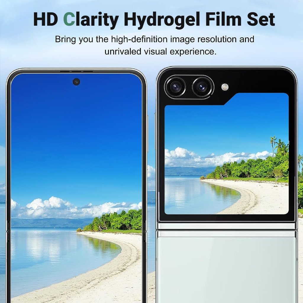 Miếng Dán Hydrogel Mềm Linh Hoạt Cho Samsung Galaxy Z Flip 5 4 3 Samsung Z Flip5
