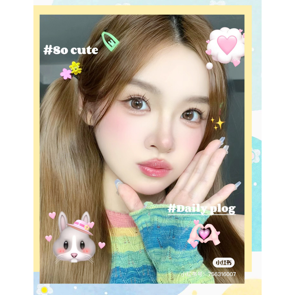 Hộp 120 Lông Mi Giả Màu Nâu / Đen / Nâu Họa Tiết Hoa Hướng Dương Dung Tích Lớn