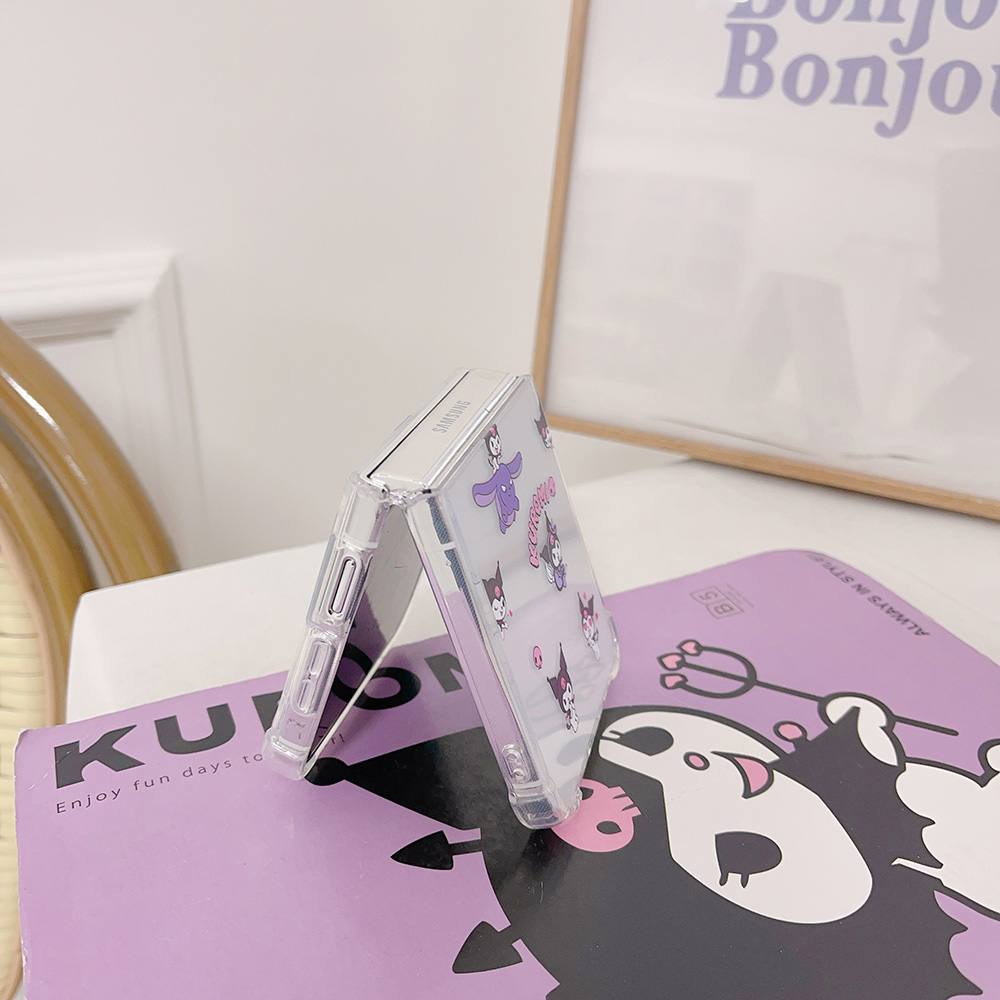 SANRIO Ốp Điện Thoại Cứng Viền TPU Dẻo Họa Tiết Hoạt Hình Phong Cách Graffiti Chống Sốc Cho Samsung Galaxy Z Flip 5