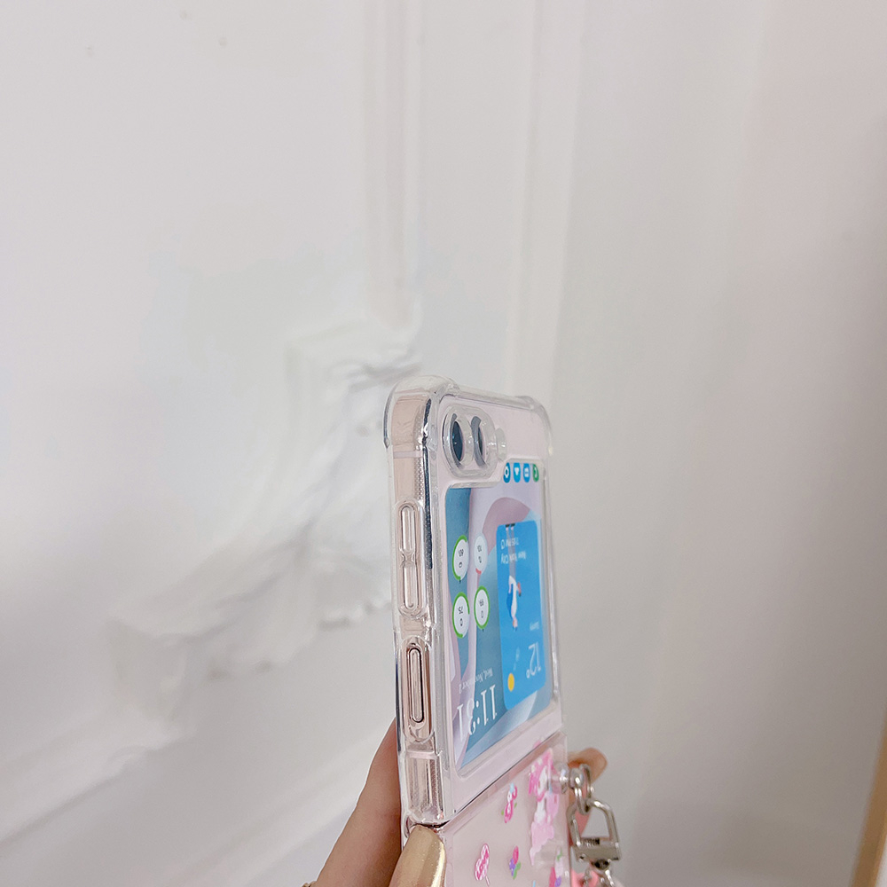 SANRIO Ốp Điện Thoại Cứng Viền TPU Dẻo Họa Tiết Hoạt Hình Phong Cách Graffiti Chống Sốc Cho Samsung Galaxy Z Flip 5