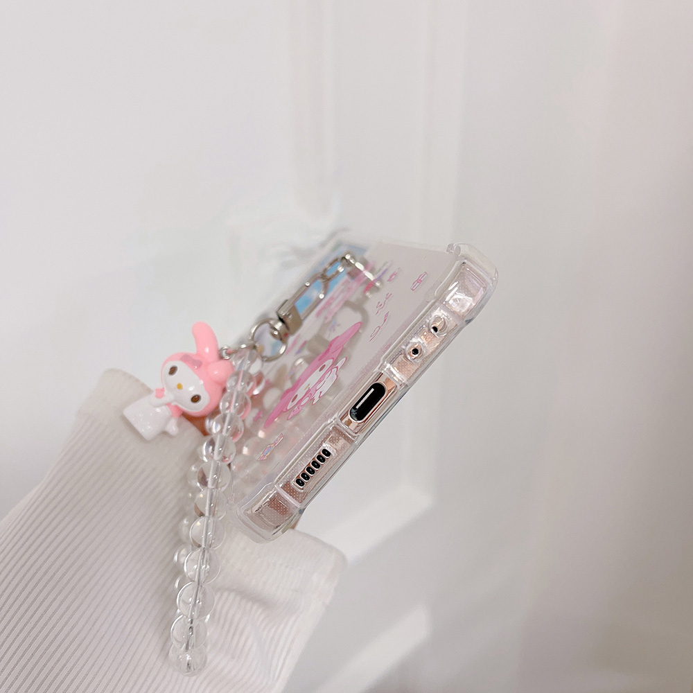 SANRIO Ốp Điện Thoại Cứng Viền TPU Dẻo Họa Tiết Hoạt Hình Phong Cách Graffiti Chống Sốc Cho Samsung Galaxy Z Flip 5