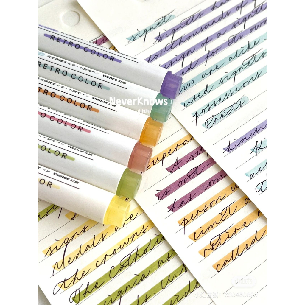 Set 6 Bút Đánh Dấu 6 Màu Huỳnh Quang Độc Đáo