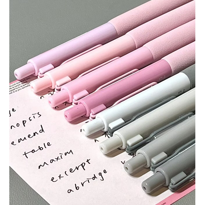 Set 4 Bút Mực Đen Ngòi 0.5mm Nhanh Khô Không Ồn