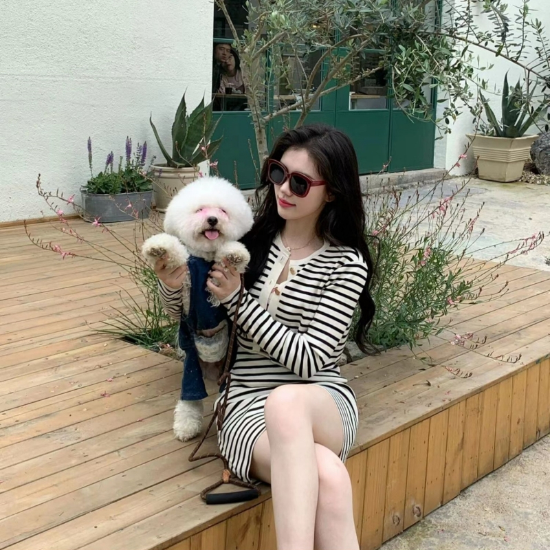 Áo Thun Dài Tay Họa Tiết Kẻ Sọc Thiết Kế Độc Đáo Thời Trang Mùa Thu Phong Cách Mới