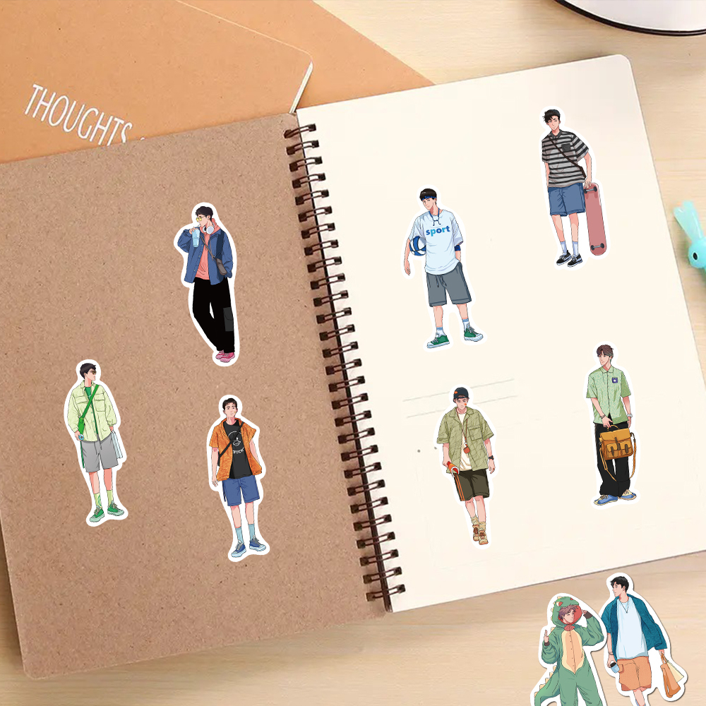 Bộ 50 Miếng Dán Hoạt Hình Chống Nước Cho Điện Thoại / iPad