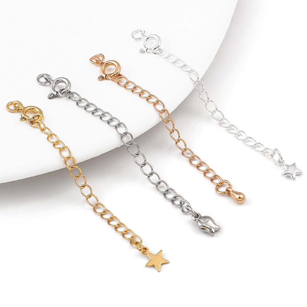Lò Xo Mạ Vàng / Bạc 75mm 14K 18k Làm Trang Sức Có Khóa Cài Tiện Dụng DIY