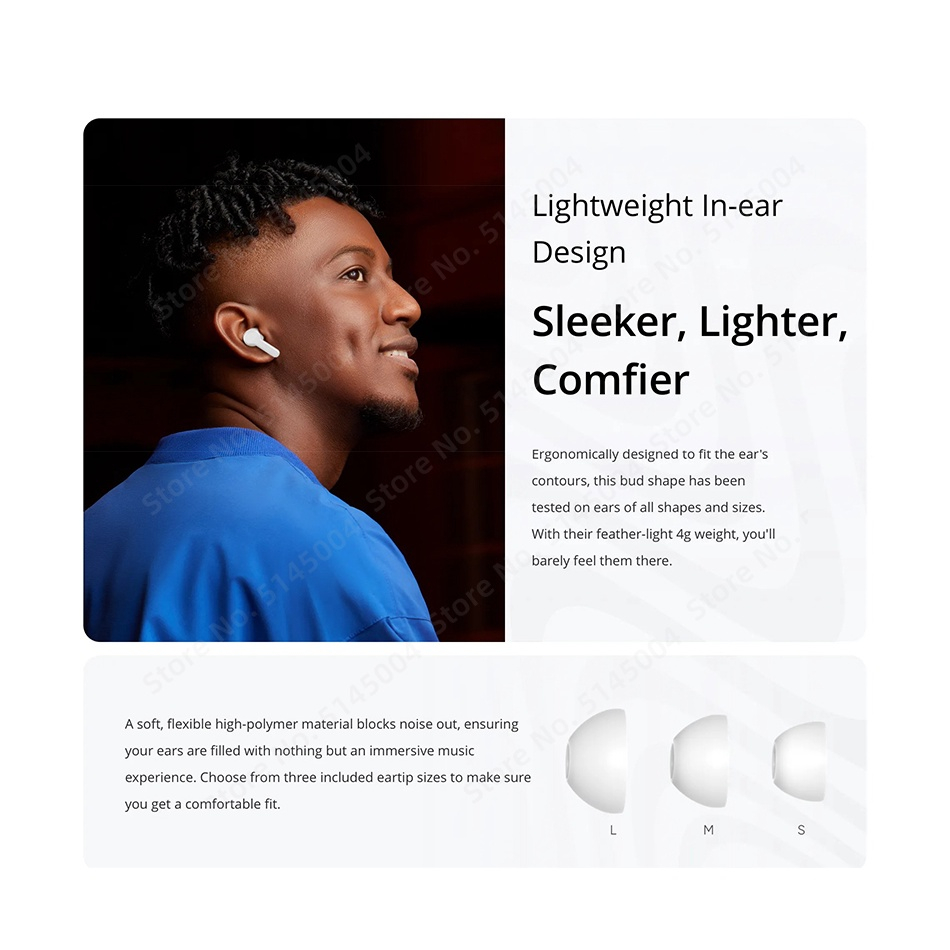 Tai Nghe Nhét Tai Bluetooth 5.3 Chống Ồn / Chống Thấm Nước IPX5 realme buds T100