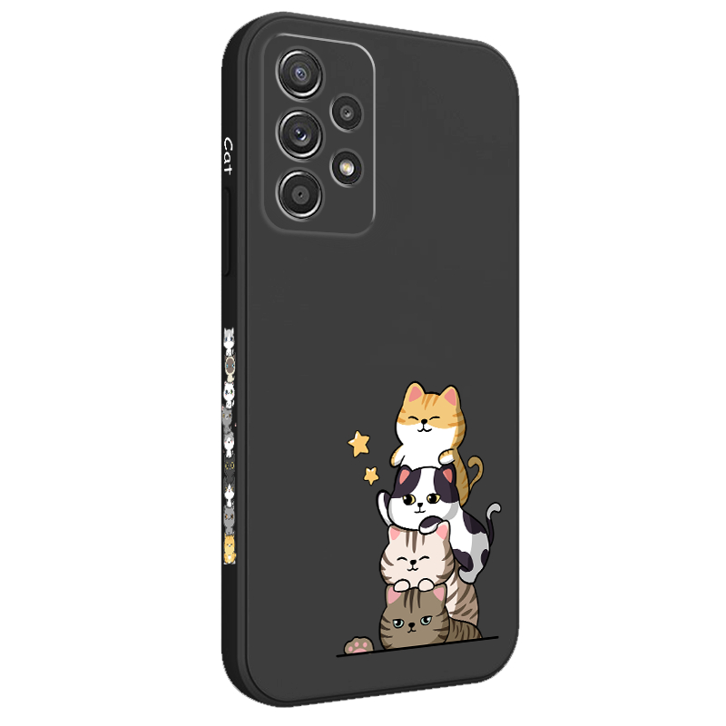 Ốp Điện Thoại Hình Mèo Dễ Thương Cho Samsung Galaxy A72 A52 A52S A42 A32 4G 5G