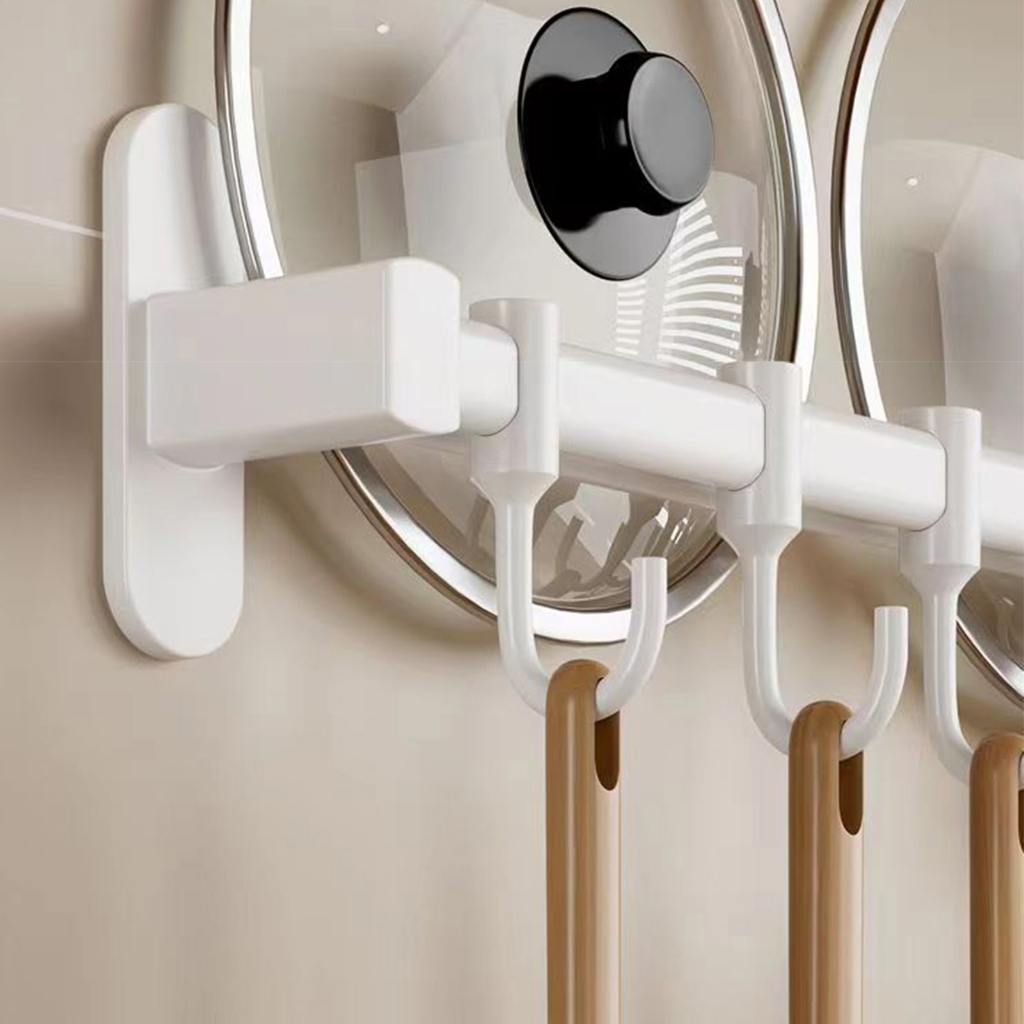 Giá Treo Đồ Nhà Bếp - Giá cài dao kéo dán tường - Dụng Cụ Đường Sắt Nhôm Nhà Bếp Có Móc treo dao Thìa - Nitrogen071