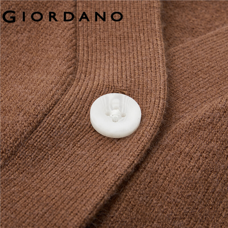 GIORDANO WOMEN Chunky v-neck loose cardigan 13353870