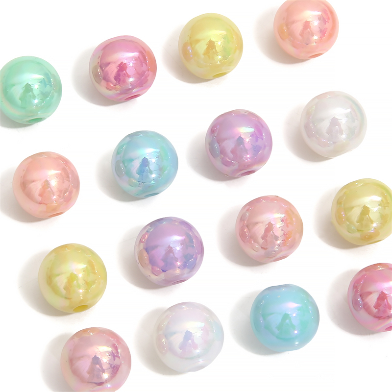 Chuỗi Hạt Tròn Nhiều Màu Sắc Màu Sắc 12mm Dùng Làm Vòng Đeo Tay DIY