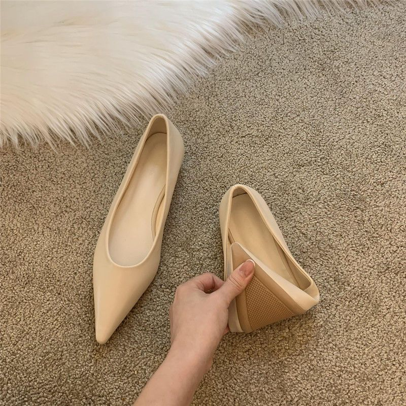 Giày búp bê YUNGUANG đế thấp mũi nhọn thời trang dành cho nữ