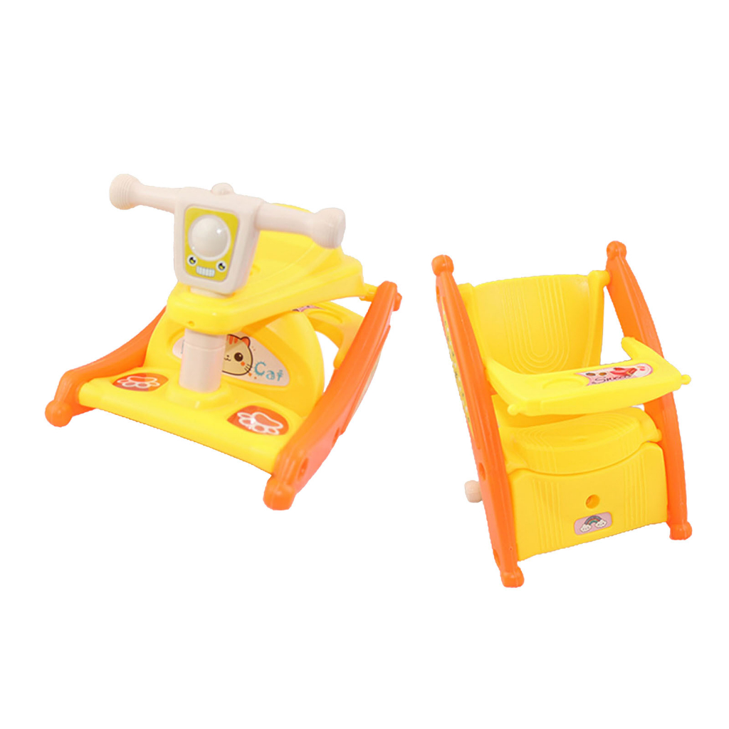 Ghế ăn/ xe bập bênh cho búp bê 1/6 dành cho bé gái