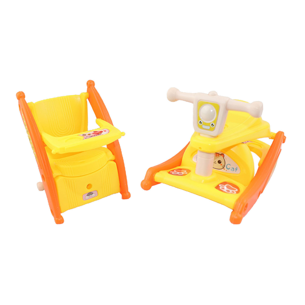 Ghế ăn/ xe bập bênh cho búp bê 1/6 dành cho bé gái