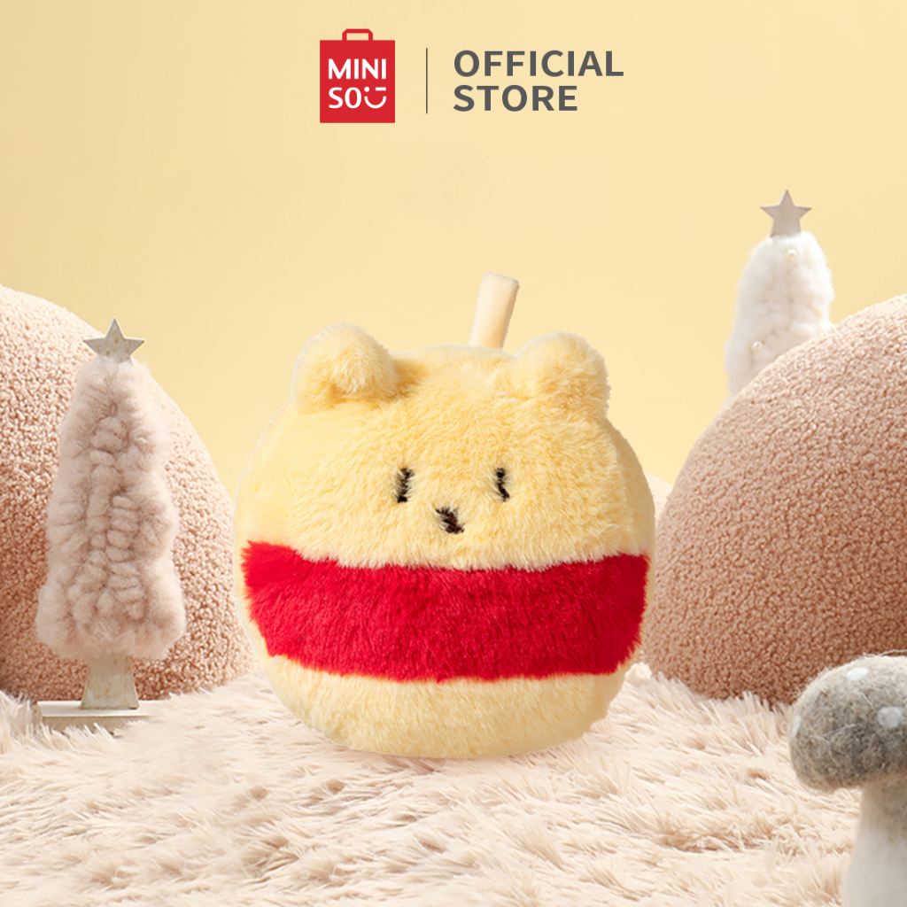 DISNEY Miniso Bộ Miếng Bịt Mắt 2 Trong 1 Hình Gấu Pooh Đáng Yêu Mềm Mại
