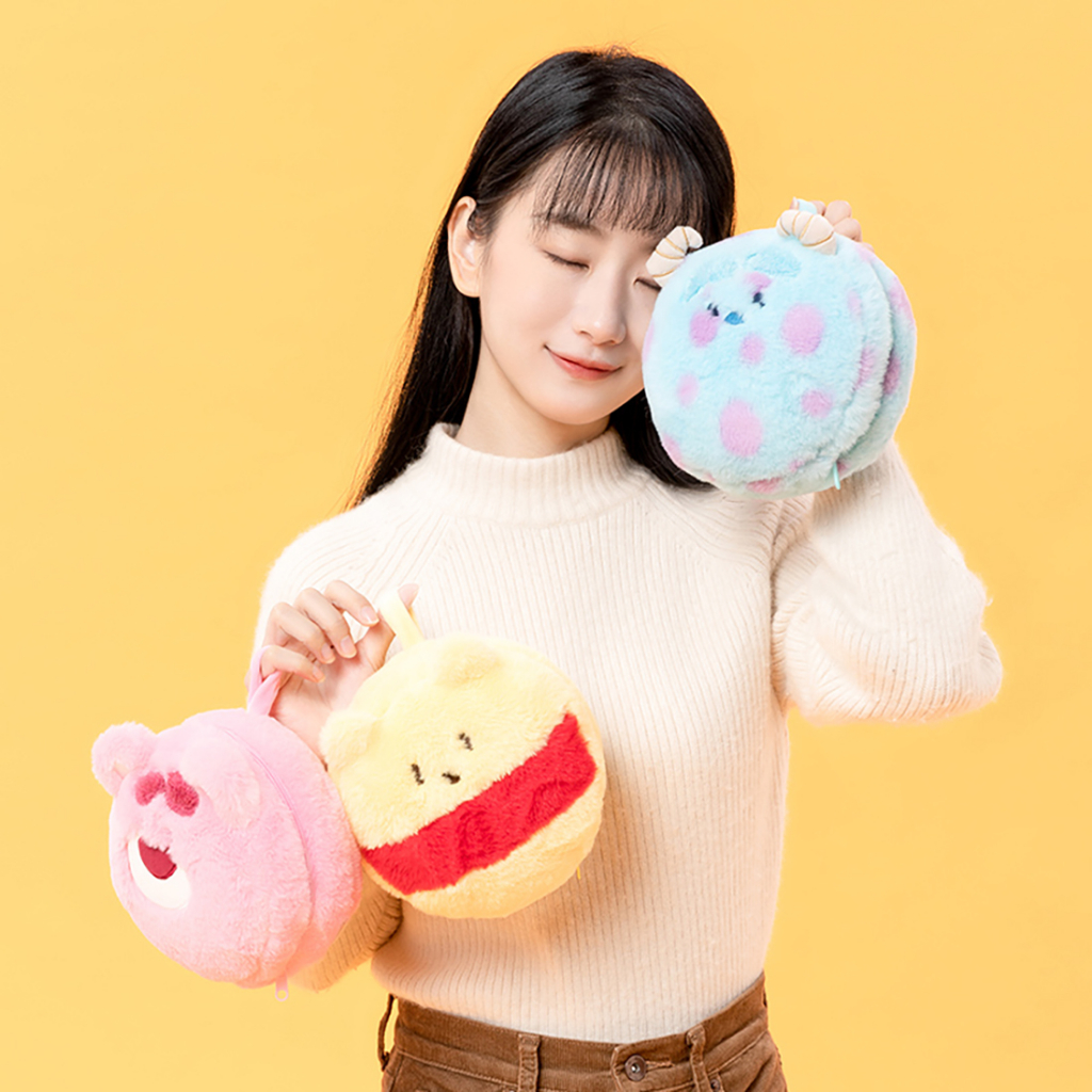 DISNEY Miniso Bộ Miếng Bịt Mắt 2 Trong 1 Hình Gấu Pooh Đáng Yêu Mềm Mại