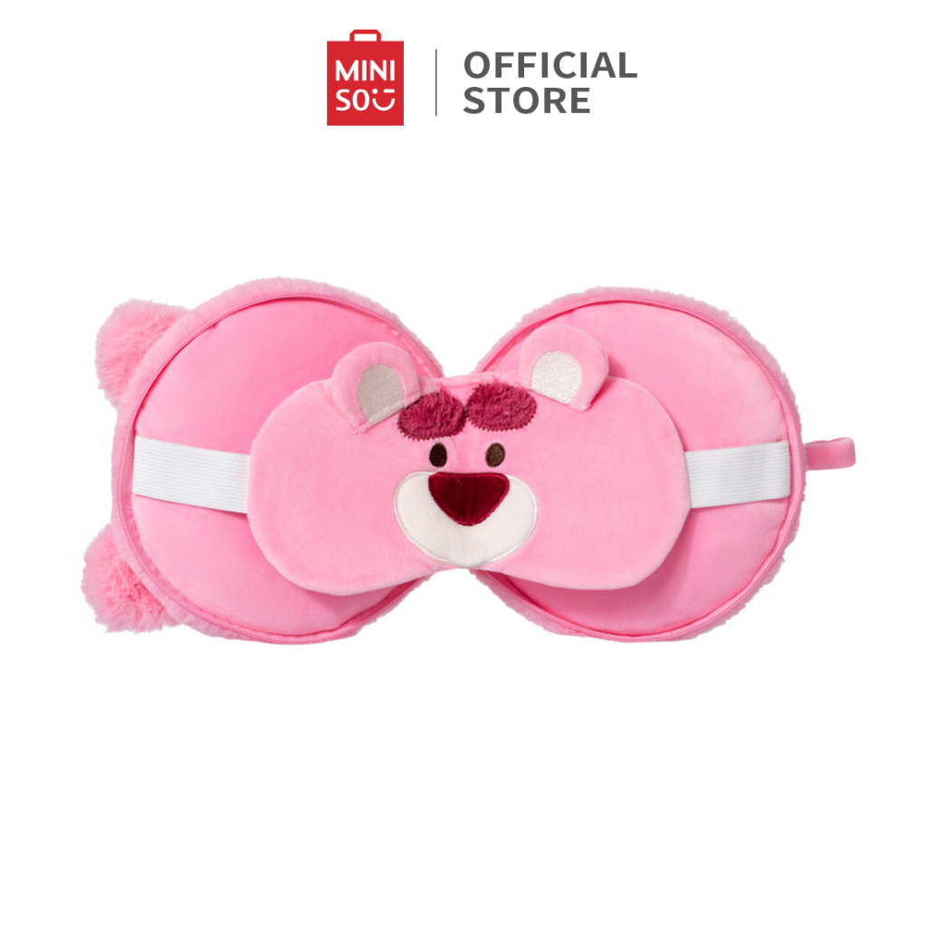 DISNEY Miniso Bộ Miếng Bịt Mắt 2 Trong 1 Hình Gấu Pooh Đáng Yêu Mềm Mại
