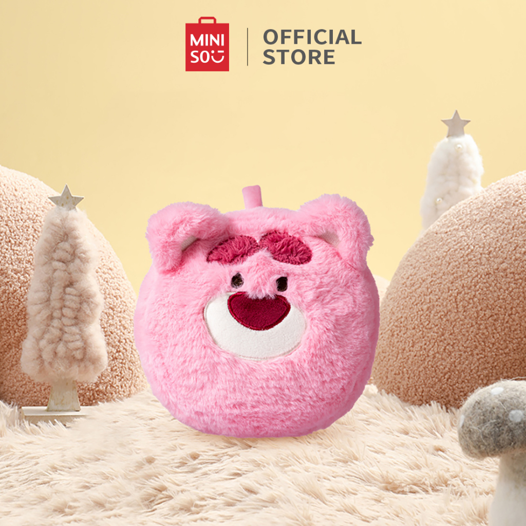 DISNEY Miniso Bộ Miếng Bịt Mắt 2 Trong 1 Hình Gấu Pooh Đáng Yêu Mềm Mại