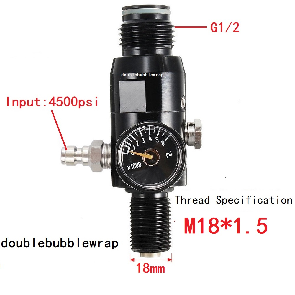 Van Điều Chỉnh Đầu Ra 2200psi 5 / 8-18unf Hoặc m18 * 1.5 4500psi hpa
