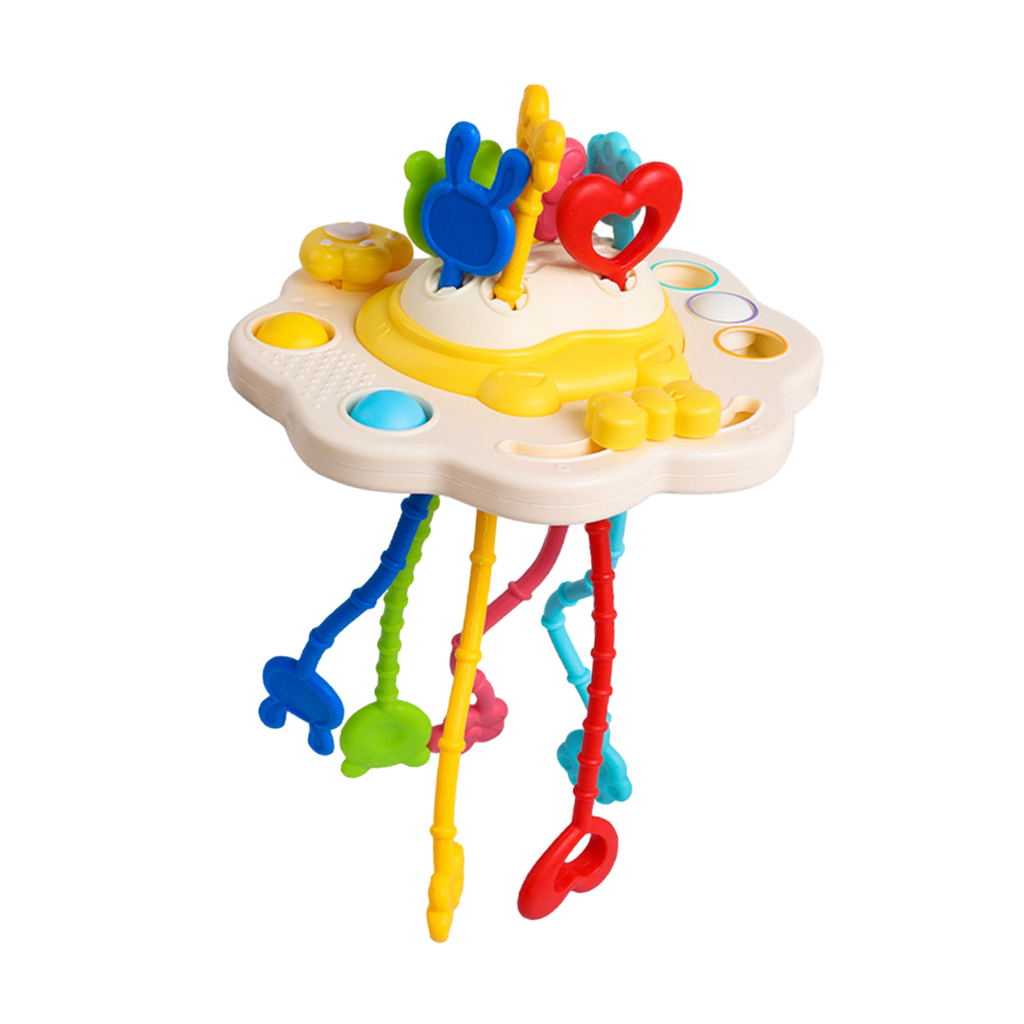 Predolo Đồ Chơi Dây Kéo Động Cơ Bằng Silicone Cho Bé Sơ Sinh