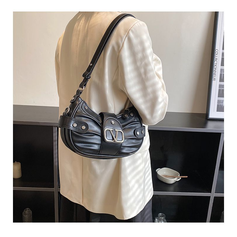 Túi đeo vai nữ da cao cấp Đính Đinh Tán Phong Cách người Pháp Thời Trang 2023 Cho Nữ FT7333