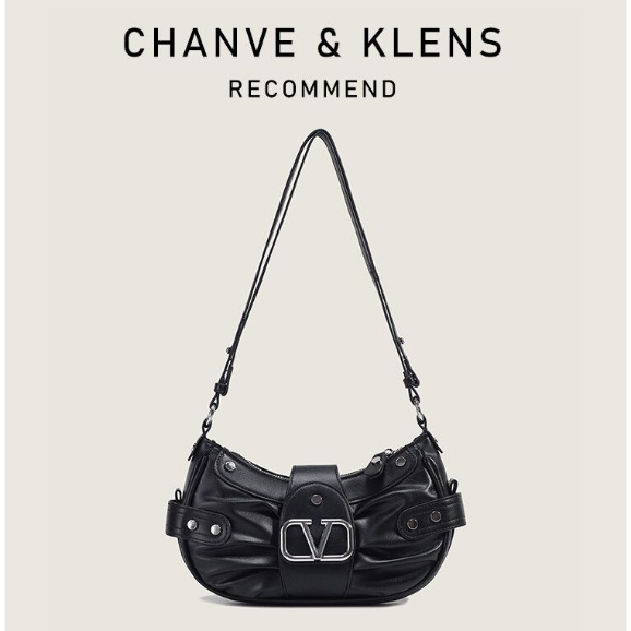 Túi đeo vai nữ da cao cấp Đính Đinh Tán Phong Cách người Pháp Thời Trang 2023 Cho Nữ FT7333