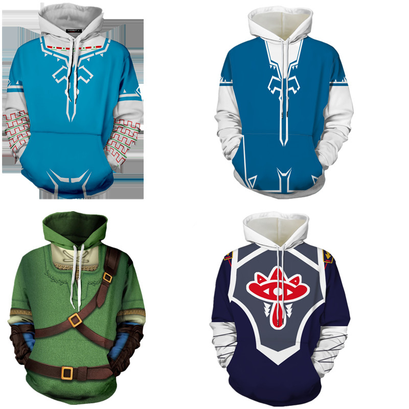 Áo khoác ngoài thời trang Legend of Zelda Hoodie 3DPrint