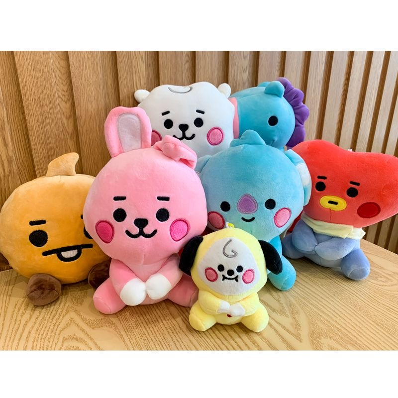 Thú Nhồi Bông Hình Nhân Vật Hoạt Hình BT21 Dễ Thương 12CM